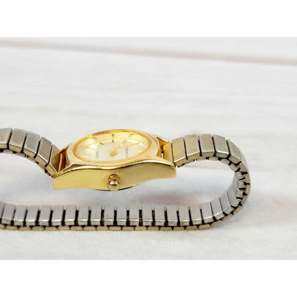 Vintage Advance Women's Quartz Watch Gold Tone Band 20mm Case- New Battery - Picture 5 of 14